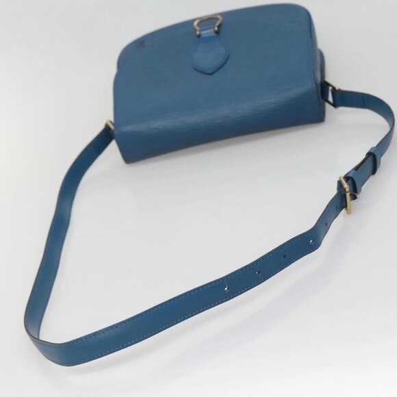 LOUIS VUITTON Epi Saint Cloud GM Shoulder Bag Toledo Blue M52195 LV Auth gh570 - Picture 6 of 16